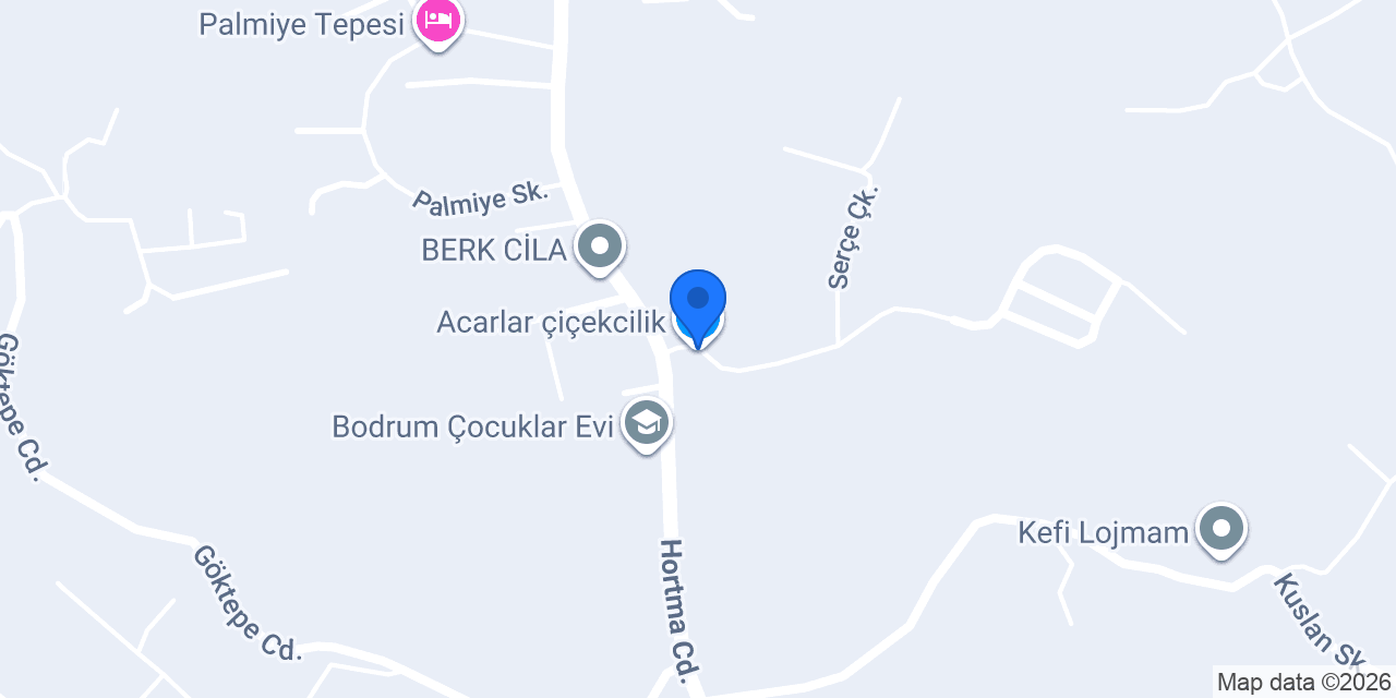 Acarlar çiçekcilik konumu