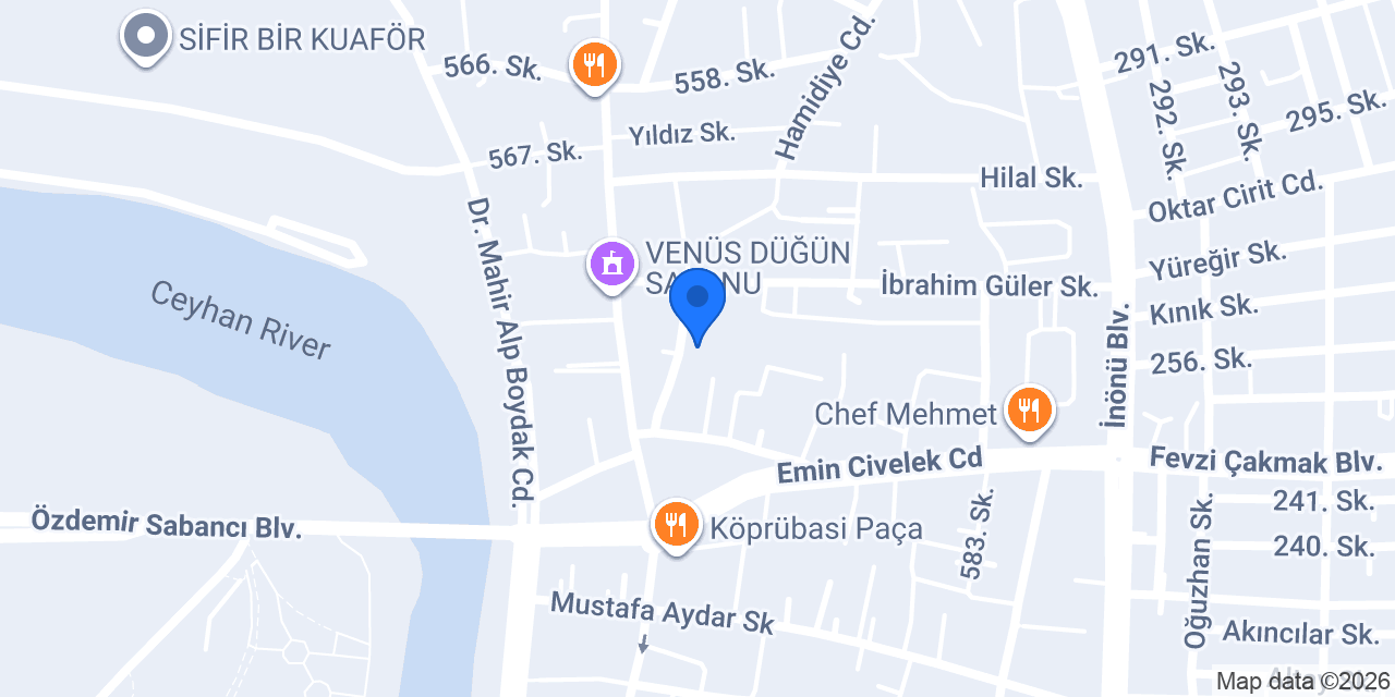 Hanedan mobilya Ceyhan konumu