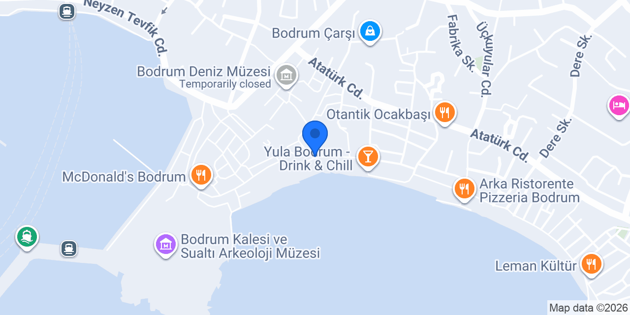 Deep Tattoo Bodrum Dövme Stüdyosu konumu