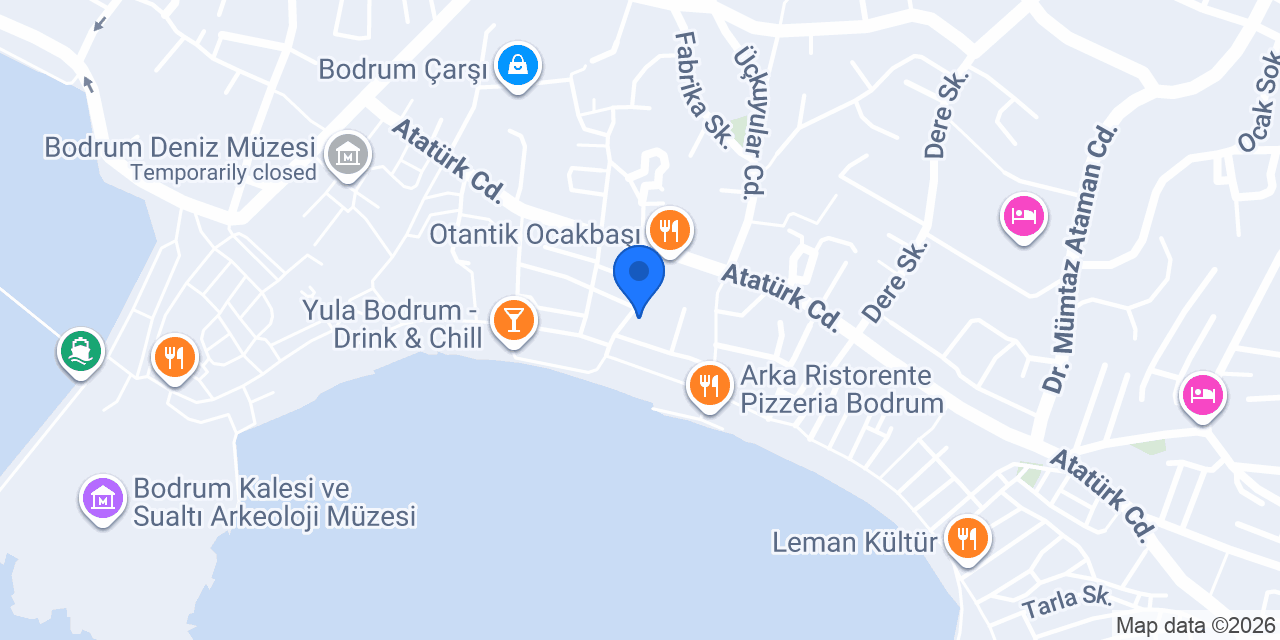 Ege'de Maya Bodrum konumu