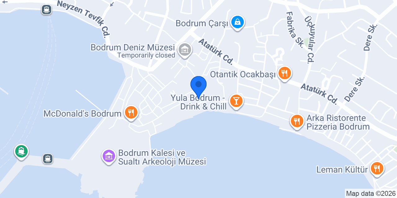 Uyar pansiyon bodrum konumu