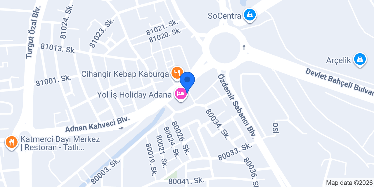 Adana Mutlu Masaj konumu