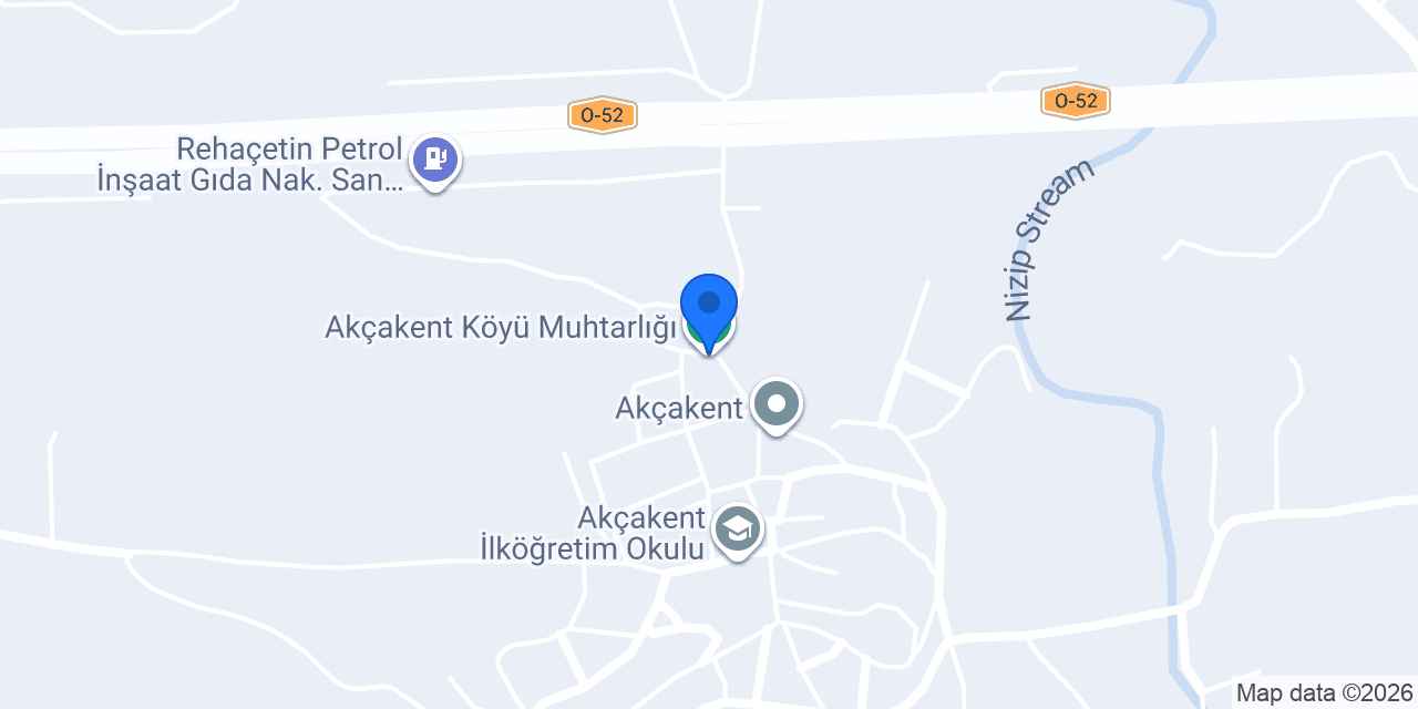 Akçakent Köyü Muhtarlığı konumu