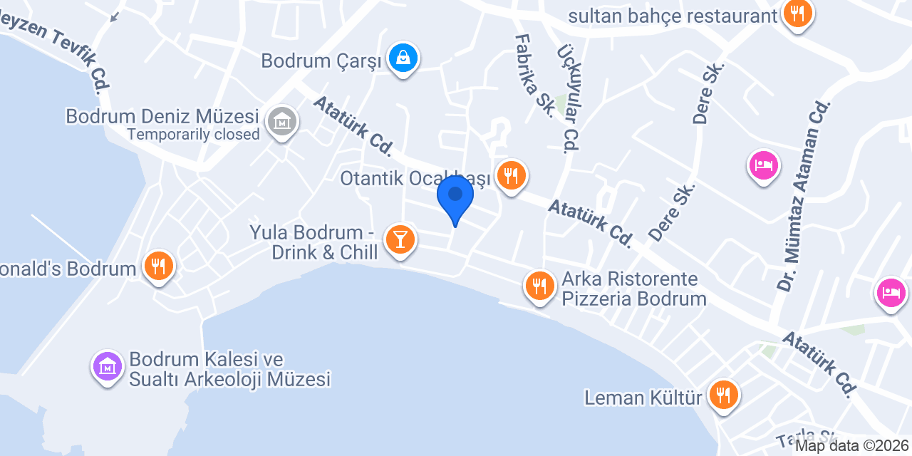 Lyora Bodrum Kitchen & Drink konumu