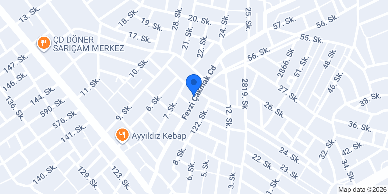 Beyza Piliç Şubesi konumu