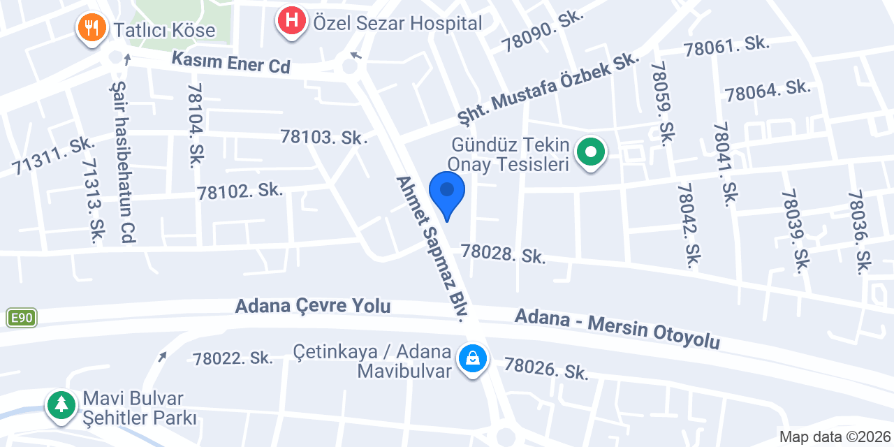 Diş Hekimi Sedat Durak konumu