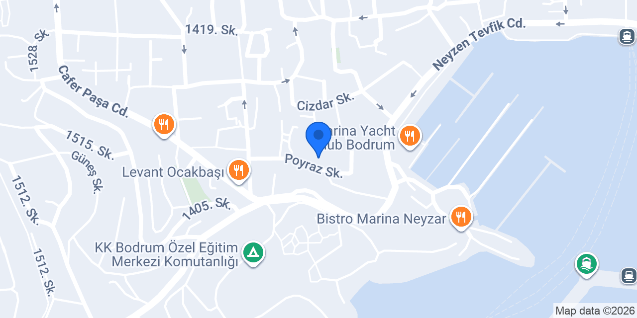 Bodrum Bilardo konumu