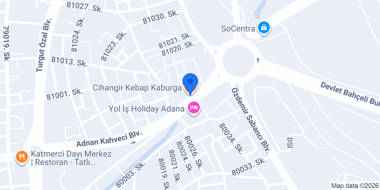 Cihangir Kebap Kaburga konumu
