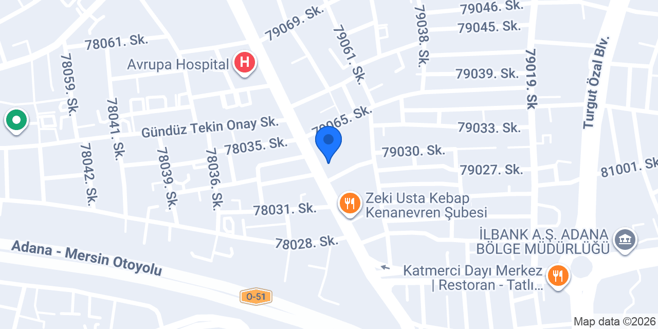 Çukurova Yapı Dekorasyon konumu