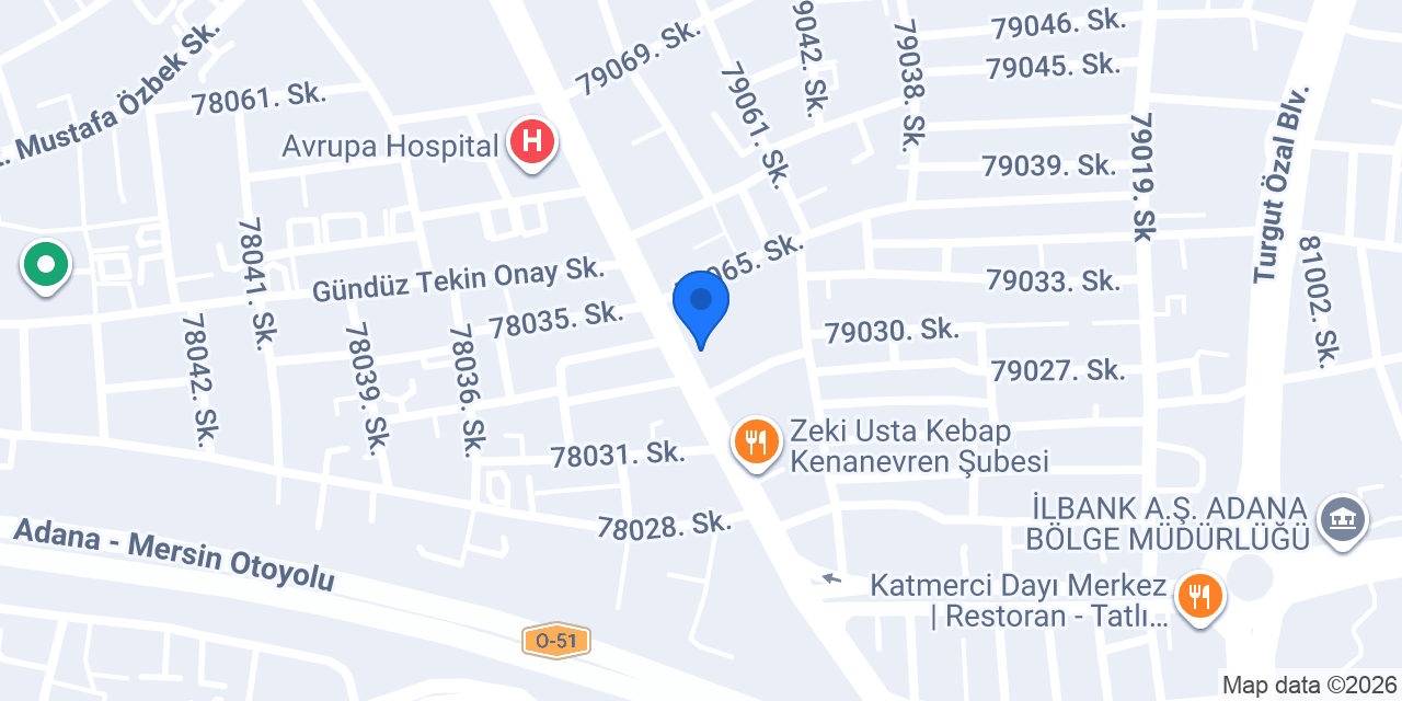 Korkmazlar Mobilya konumu