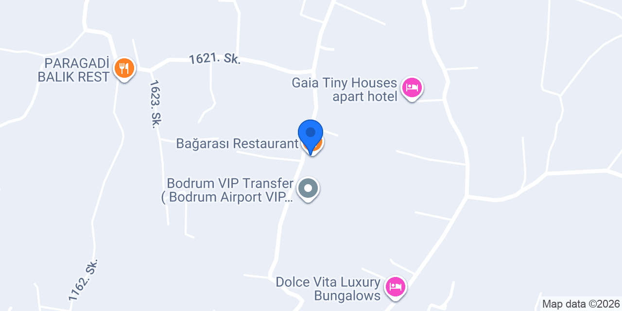 Bağarası Restaurant konumu