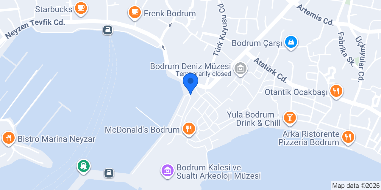 Zen Pırlanta Bodrum Mağazası konumu