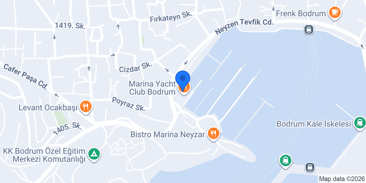 BLUEMINT Bodrum Marina konumu