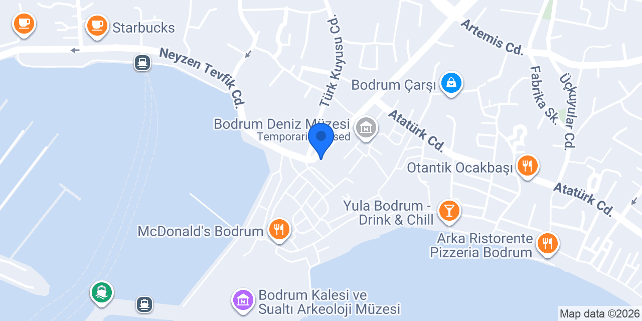 Ziraat Bankası Bodrum/Muğla Şubesi konumu