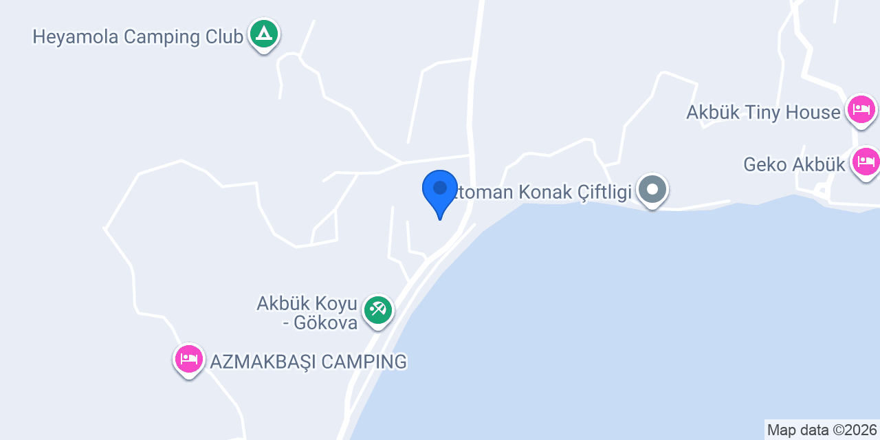 AKBÜK GARDEN BEACH CAMPING CAFETERIA konumu