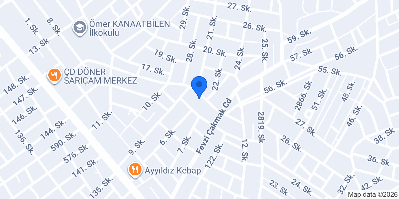 Erkek Kuaförü Taner konumu