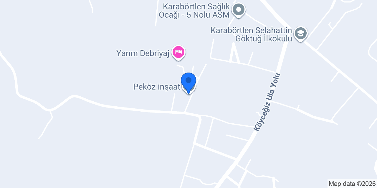 Peköz inşaat konumu