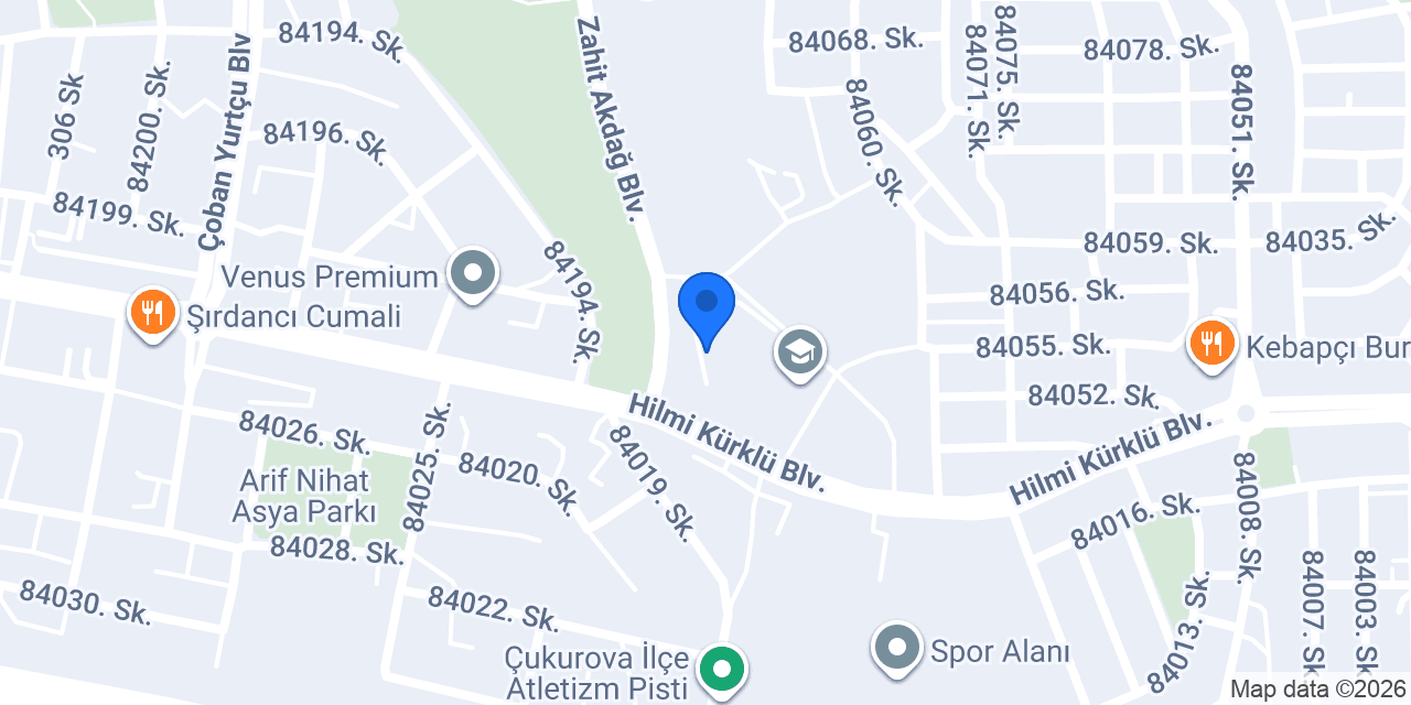 Akşemsettin Ortaokulu konumu