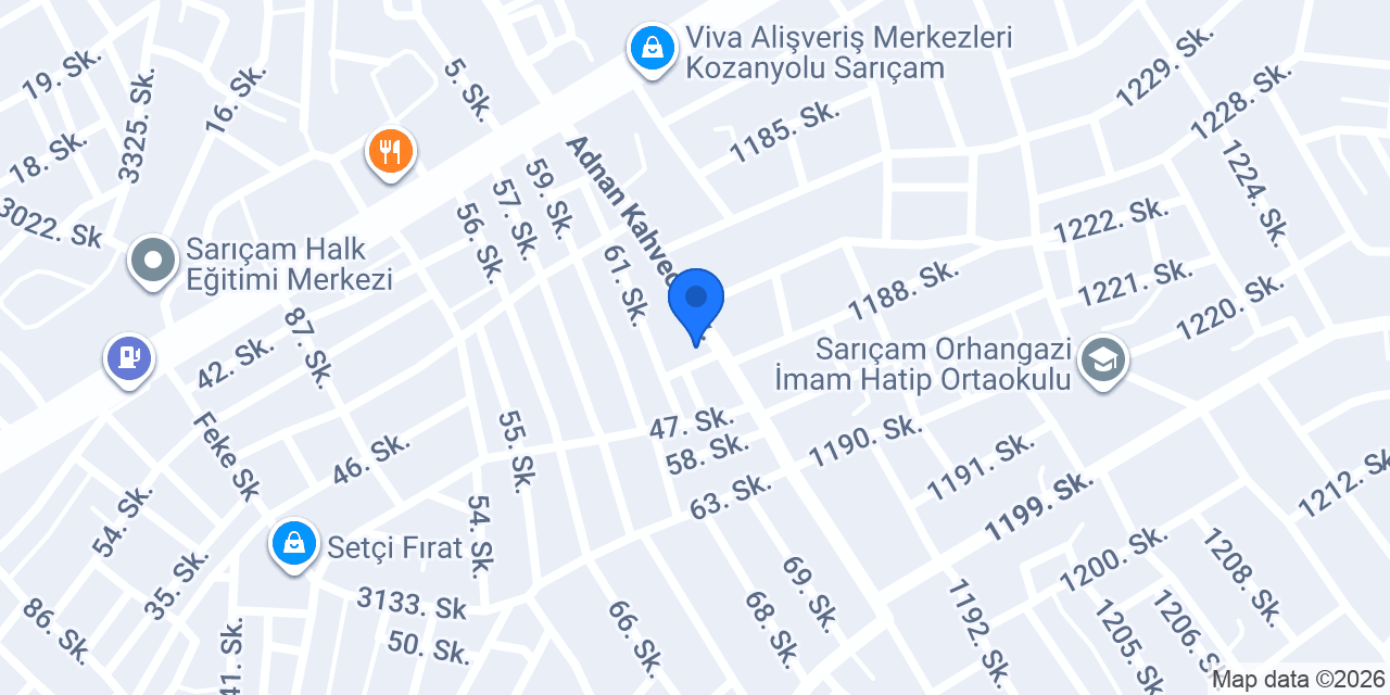 Samet Erkek Kuaförü konumu