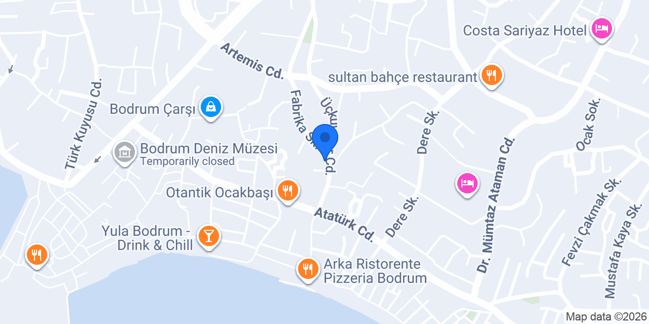 HALİKARNAS PANSİYON konumu