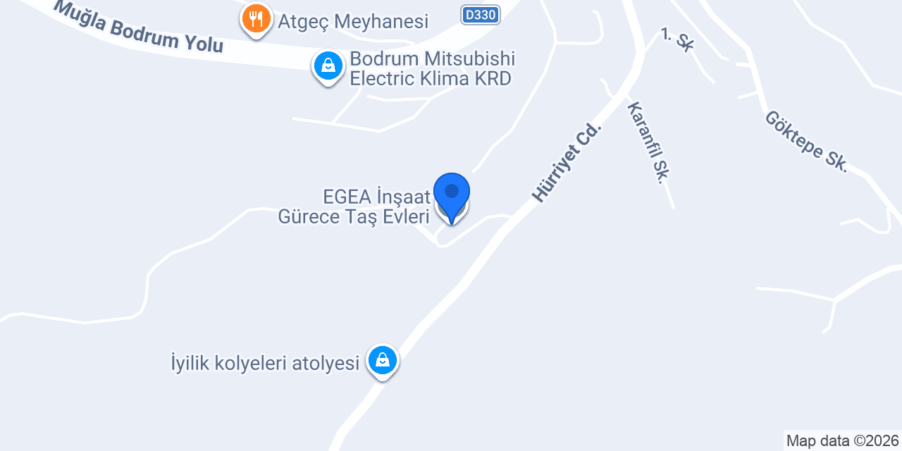 EGEA İnşaat Gürece Taş Evleri konumu