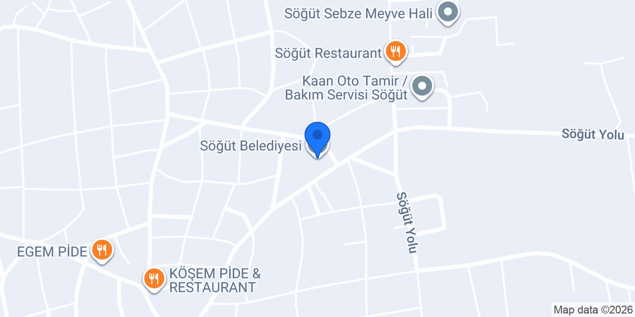 Söğüt Belediyesi konumu