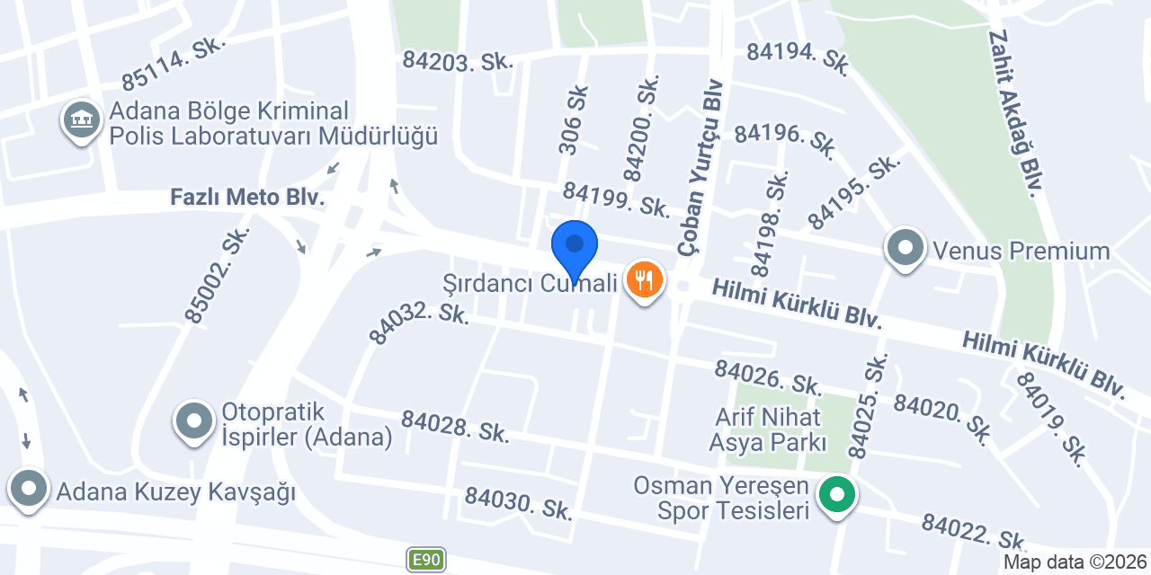 Özgür Mobilya konumu