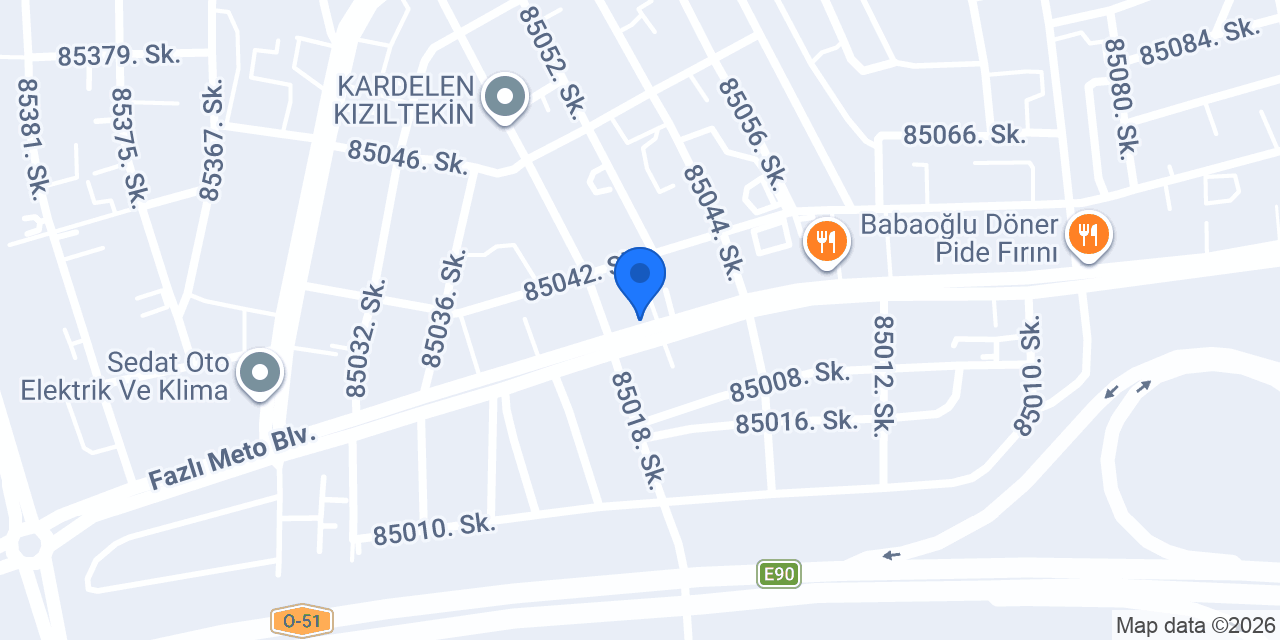 SAFİR BAKLAVA konumu