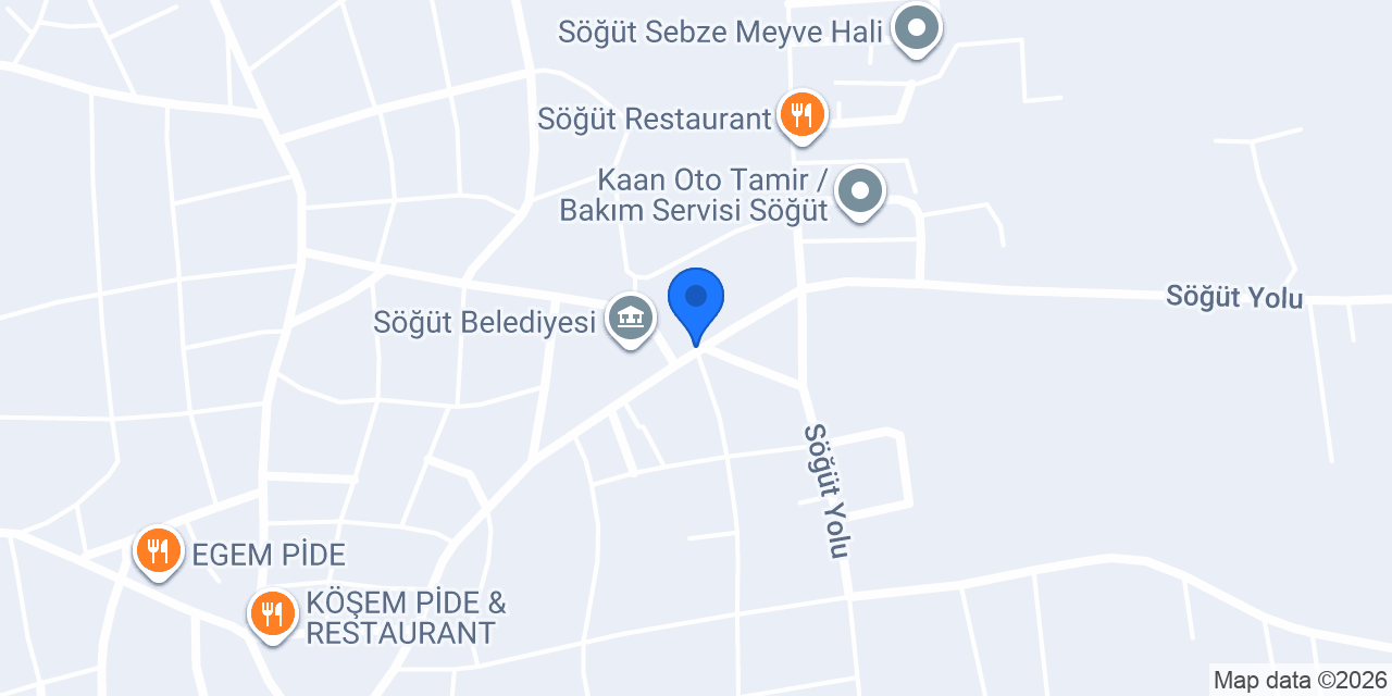 Söğüt Hal Taksi konumu