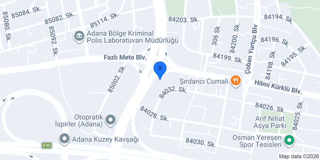 Yataş Bedding I Real Yolu konumu