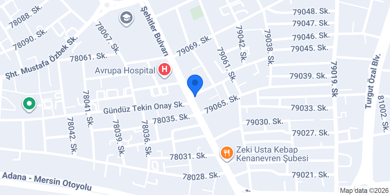 Hayat Optik Lens konumu