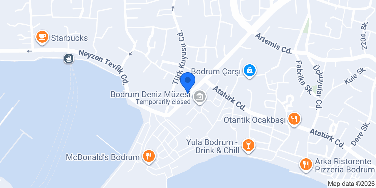 Bodrum lostra salonu konumu