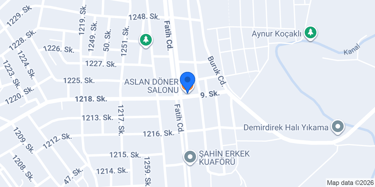 ASLAN DÖNER SALONU konumu