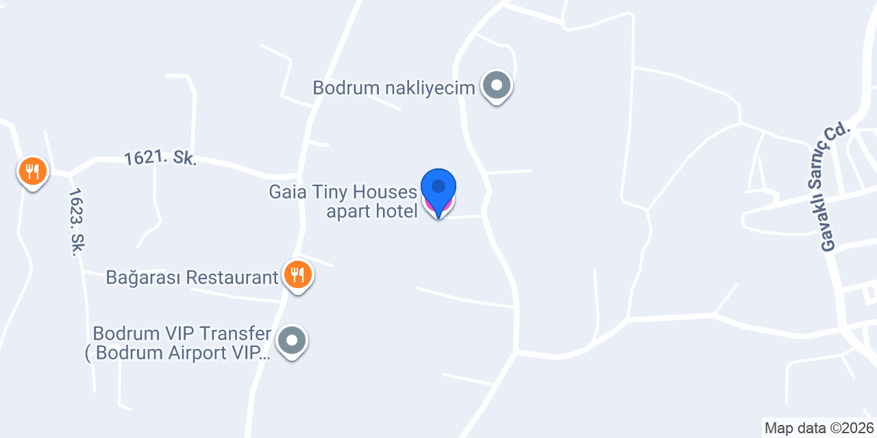 Gaia Tiny Houses apart hotel konumu
