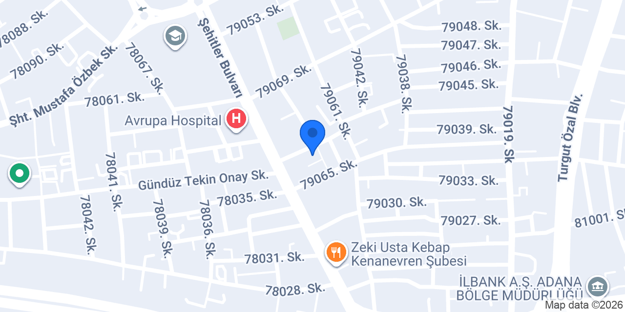 PATİMİSS VETERİNER KLİNİĞİ konumu