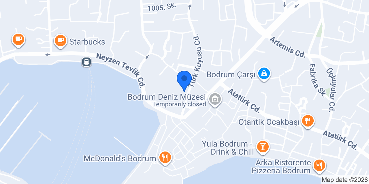 Sevin Otel Bodrum konumu