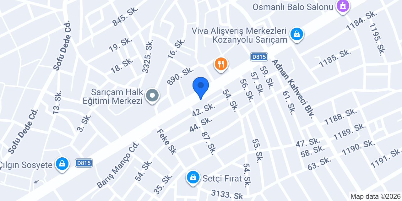 Koç Petshop Ve Akvaryum konumu