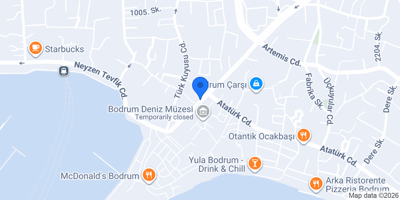 Dünya Döner Bodrum konumu