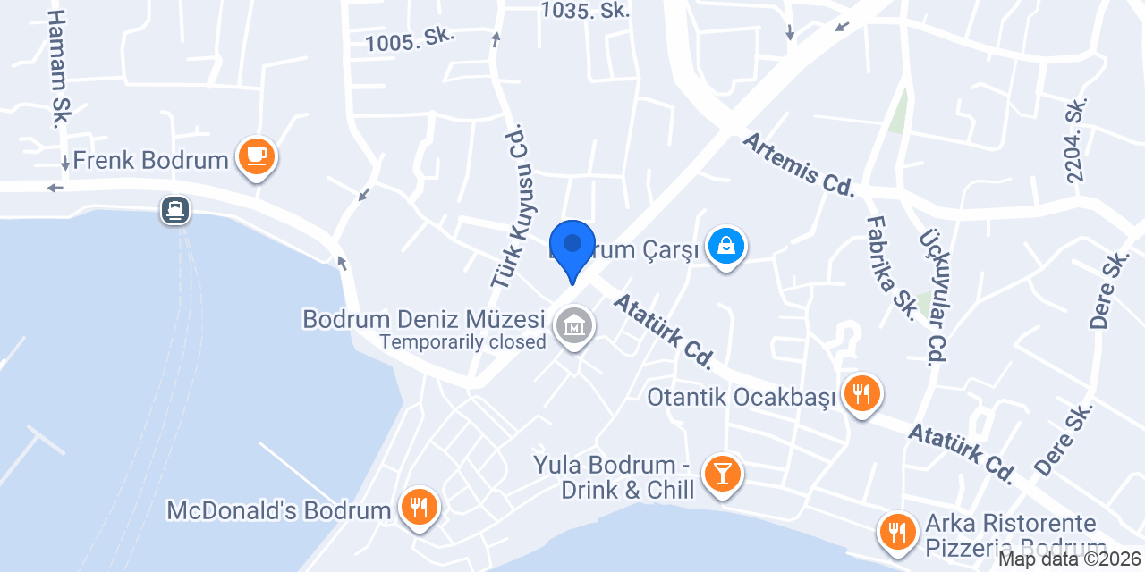 Emper Döviz (Bodrum Şubesi) konumu