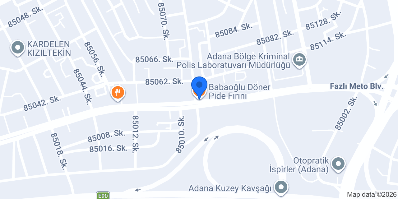 Babaoğlu Döner Pide Fırını konumu