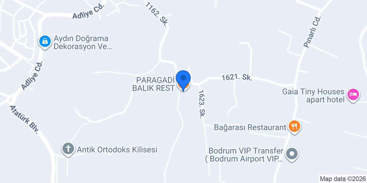 PARAGADİ BALIK REST konumu