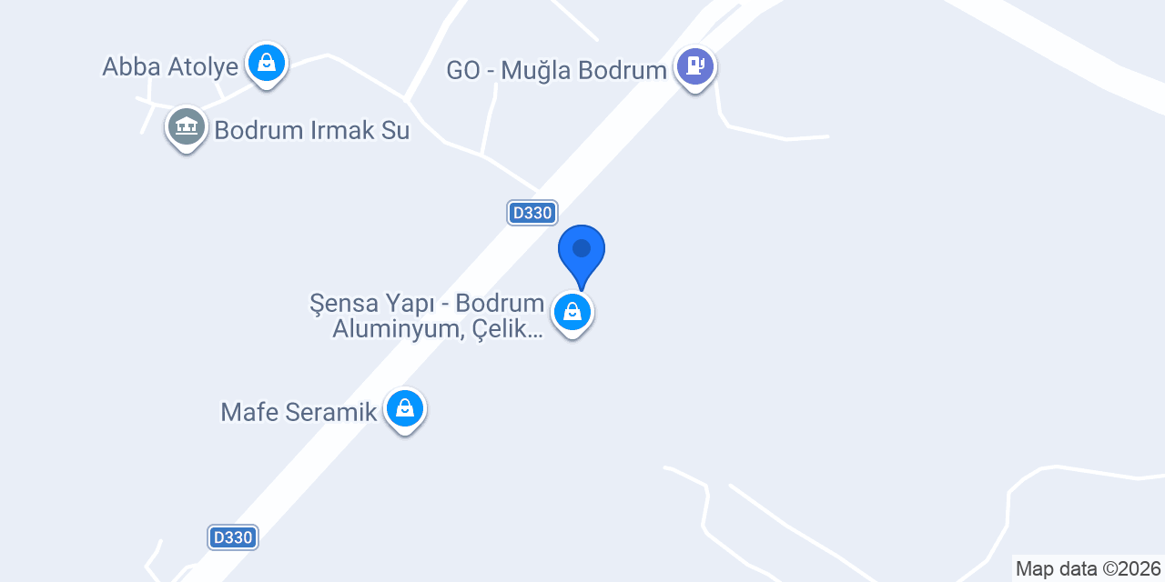 Novawood Bodrum Şubesi konumu
