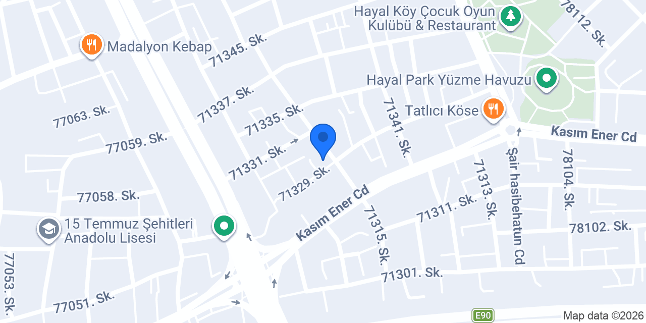 Masa Sandalye Dünyası konumu