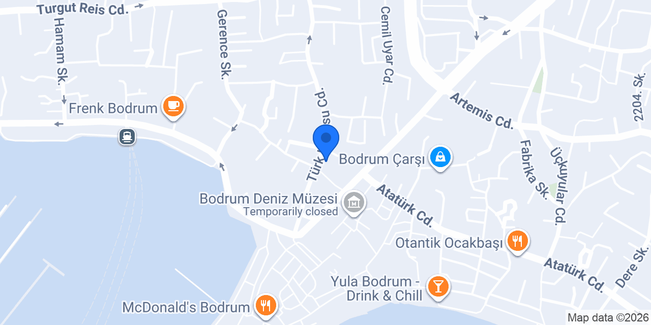 Bodrum Bunker Cafe & Bistro konumu