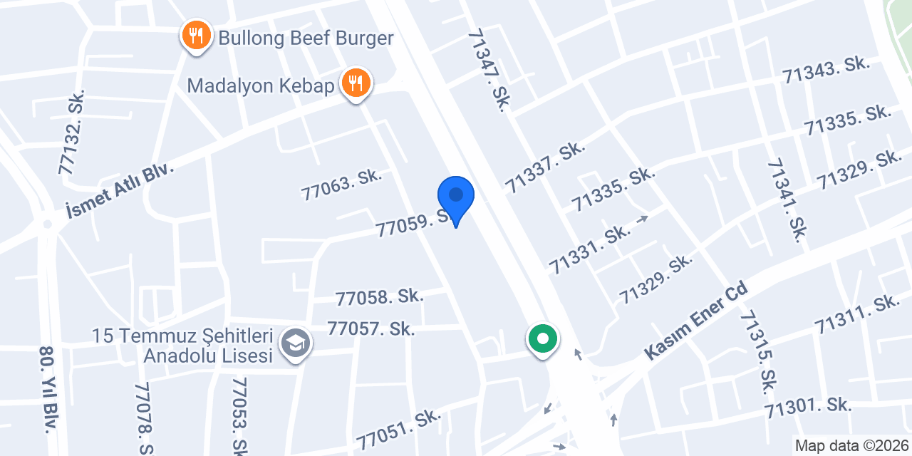 Adana Oto anahtar konumu