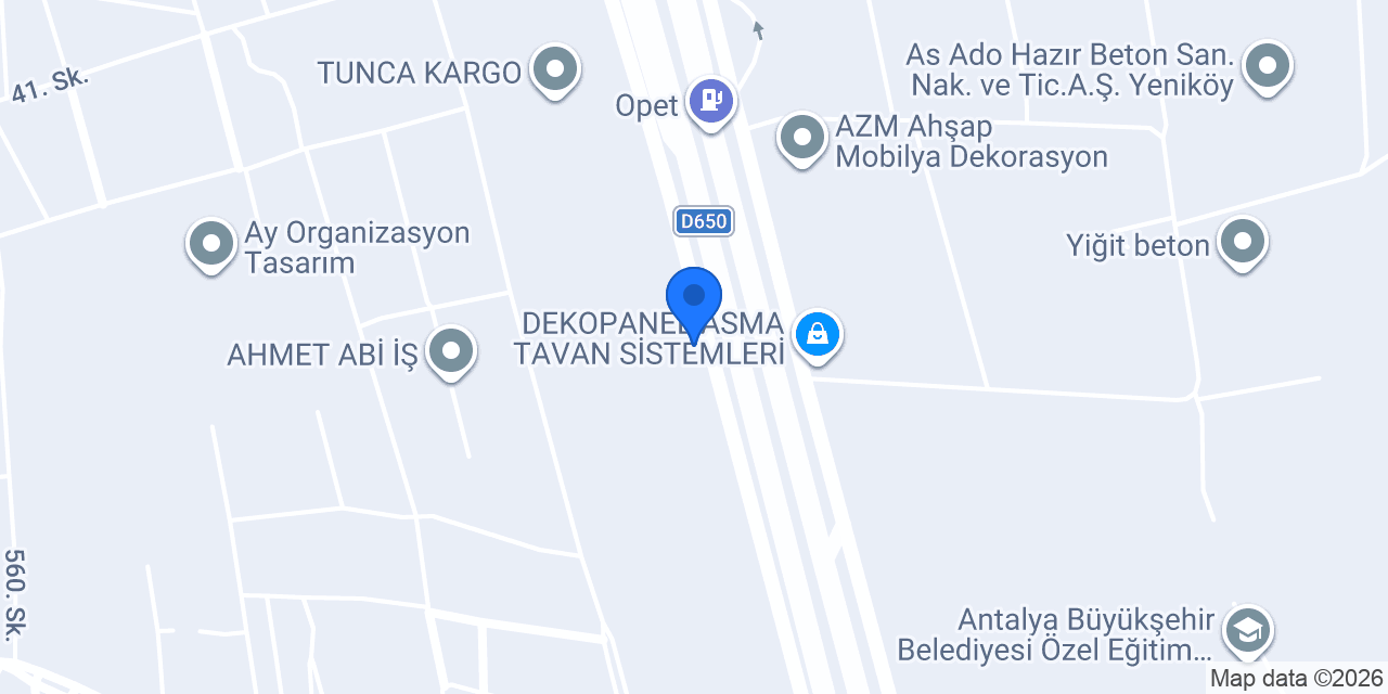 Özkaynak Lastik Kaplama konumu