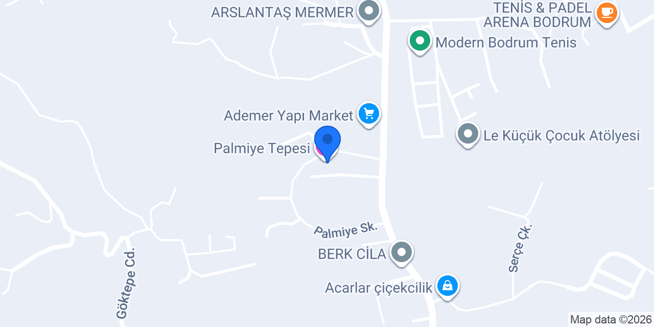 Palmiye Tepesi konumu