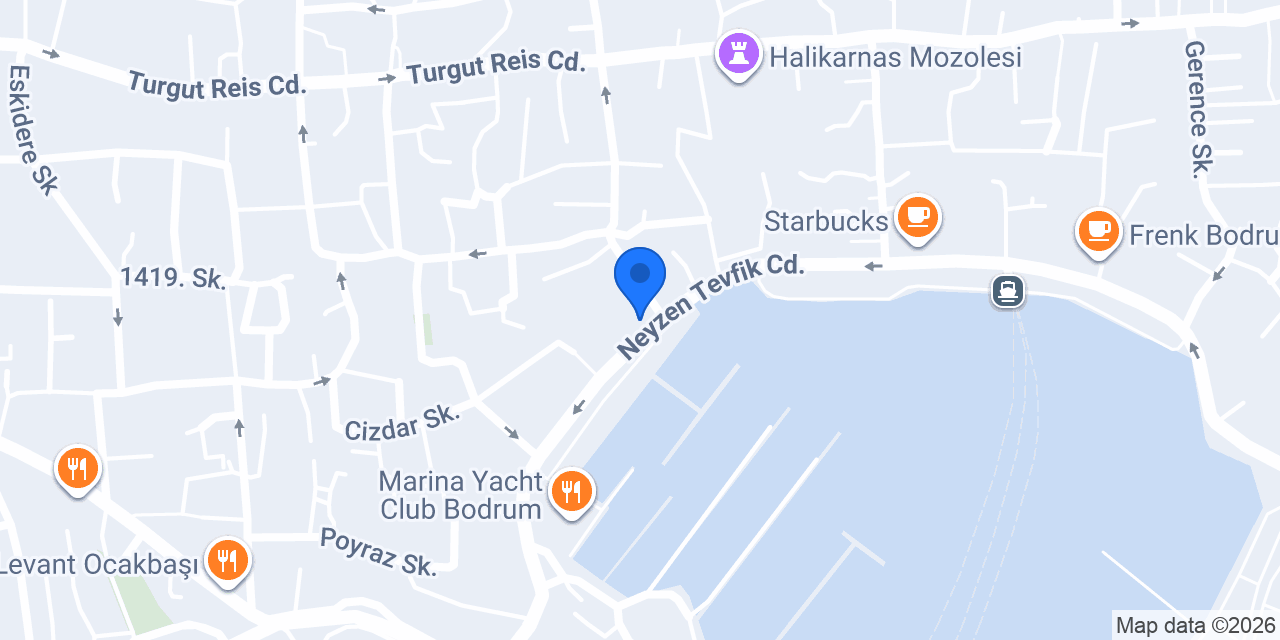 Yelken Balık Bodrum konumu