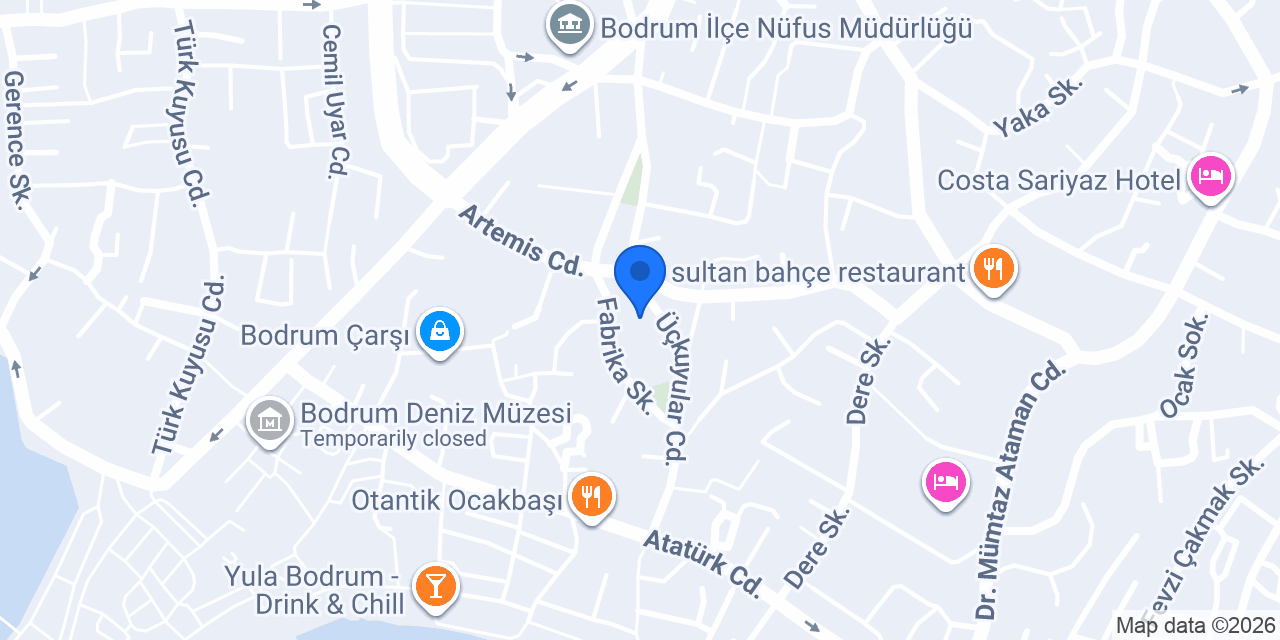 Atrium Hotel konumu