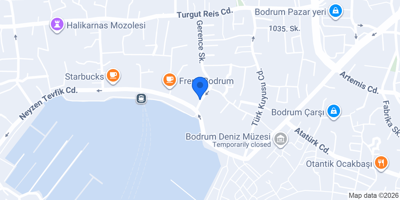 4Munchies Bodrum Merkez konumu